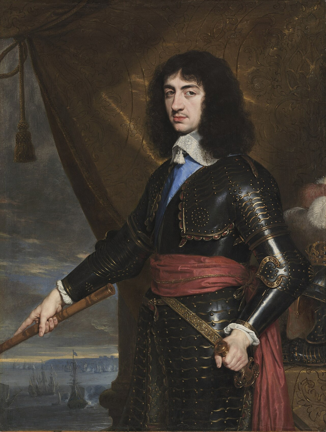 Porträt Karls II. von England von Philippe de Champaigne aus dem Jahr 1653.